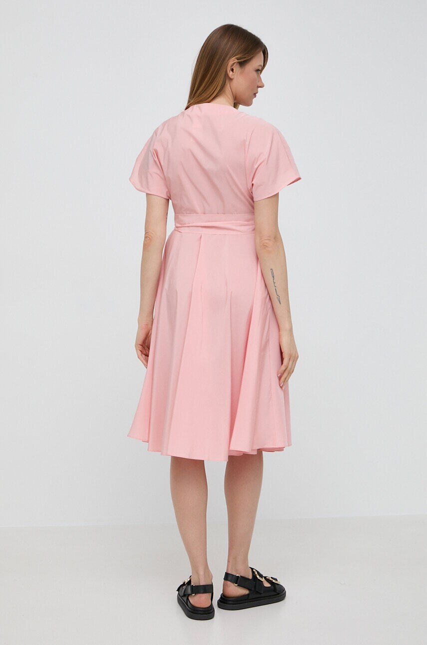 Сукня Weekend Max Mara колір рожевий mini розкльошена