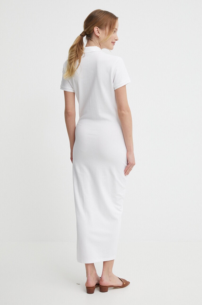 Сукня Polo Ralph Lauren колір білий maxi розкльошена 211935605