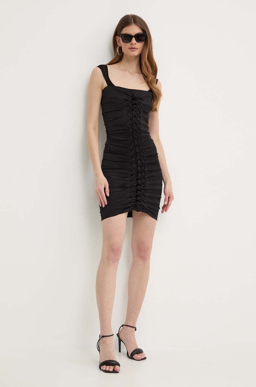 Сукня Patrizia Pepe колір чорний mini облягаюча 2A2680 A644