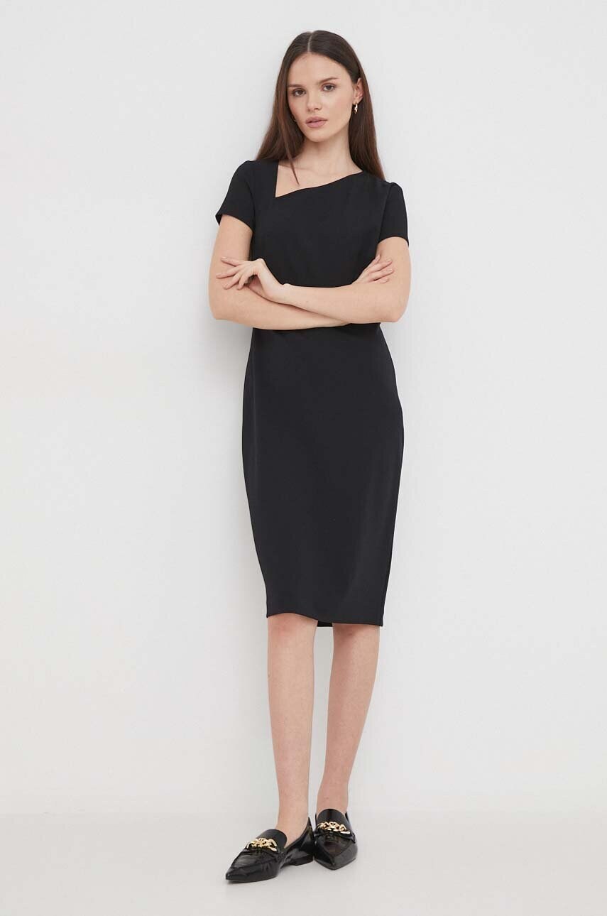 Сукня Calvin Klein колір чорний mini пряма