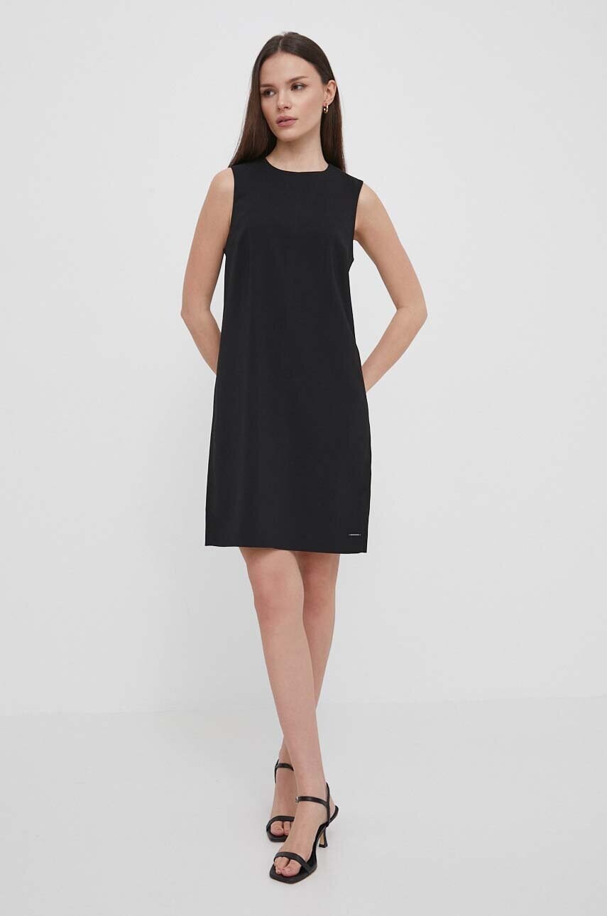 Сукня Calvin Klein колір чорний mini розкльошена