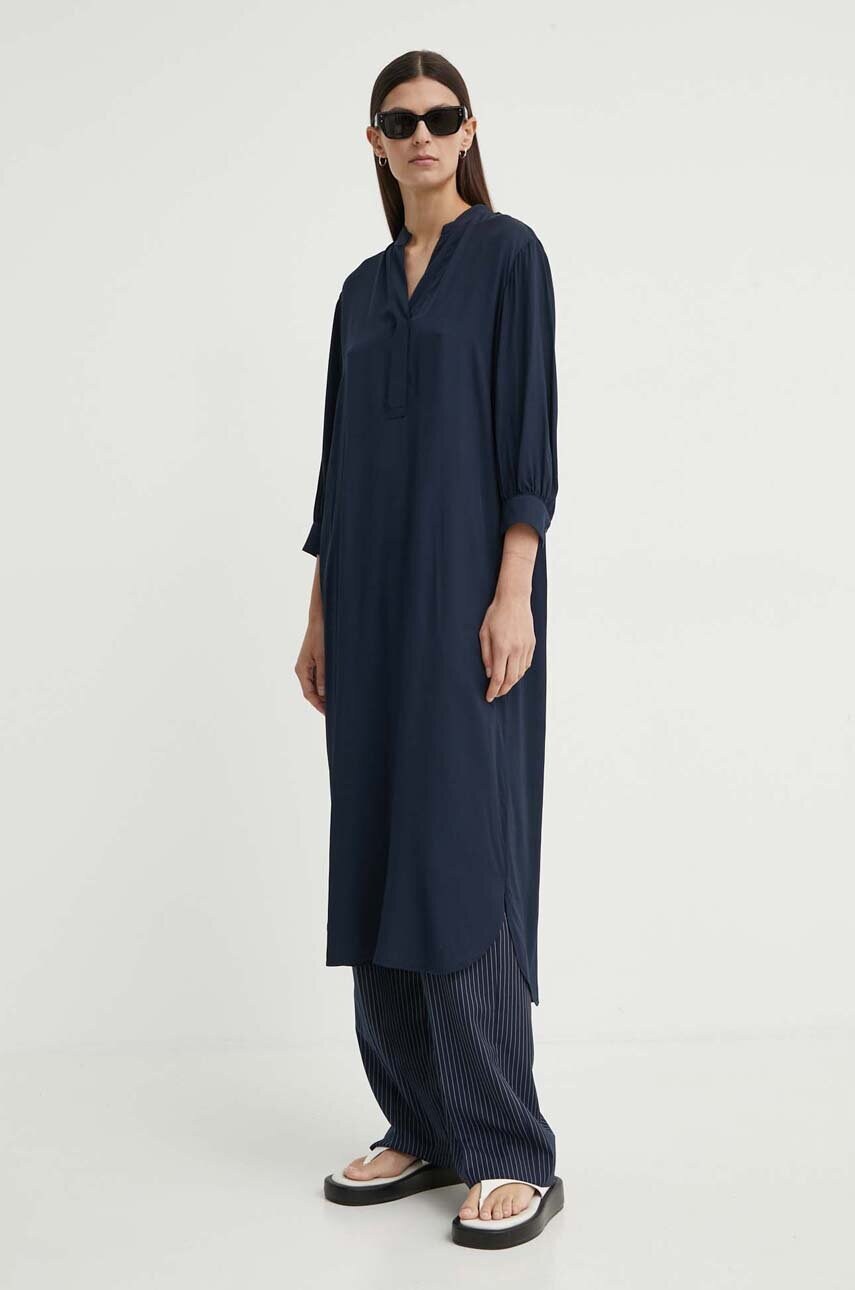Сукня Marc O'Polo колір синій midi oversize