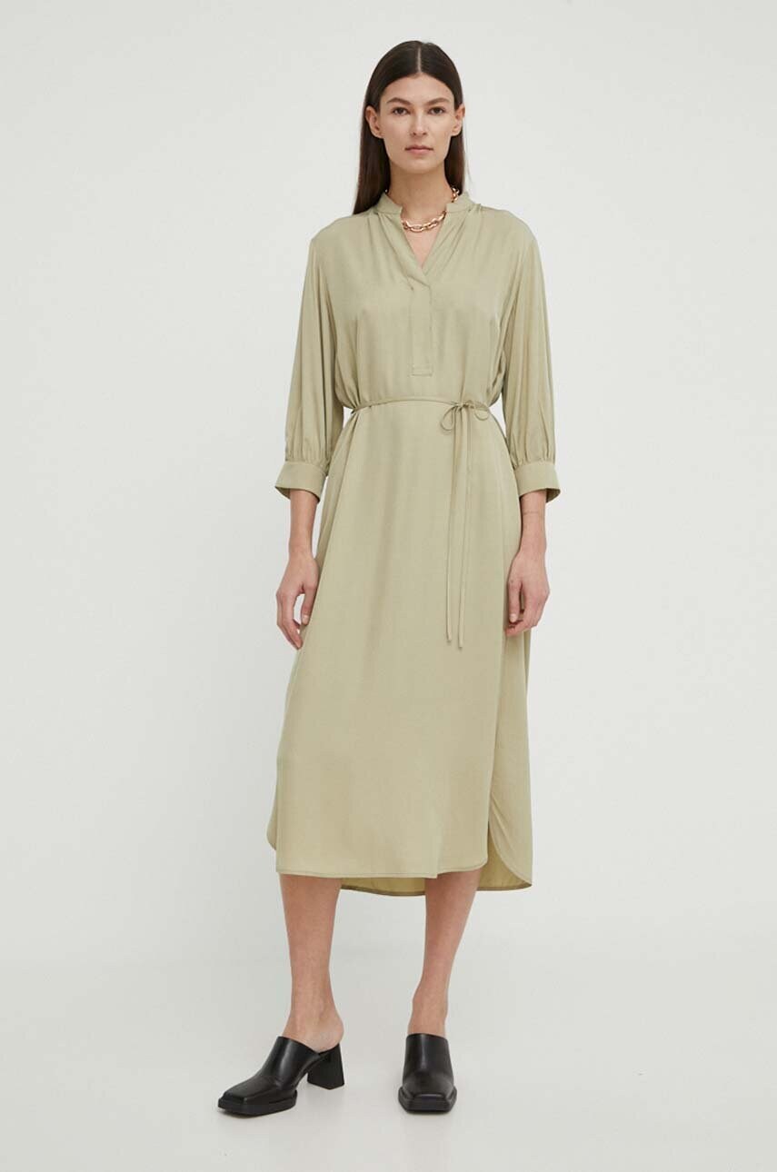 Сукня Marc O'Polo колір зелений midi oversize
