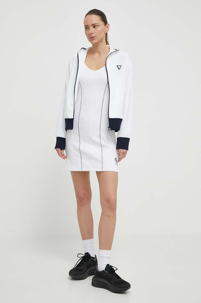 Сукня Guess колір білий mini облягаюча
