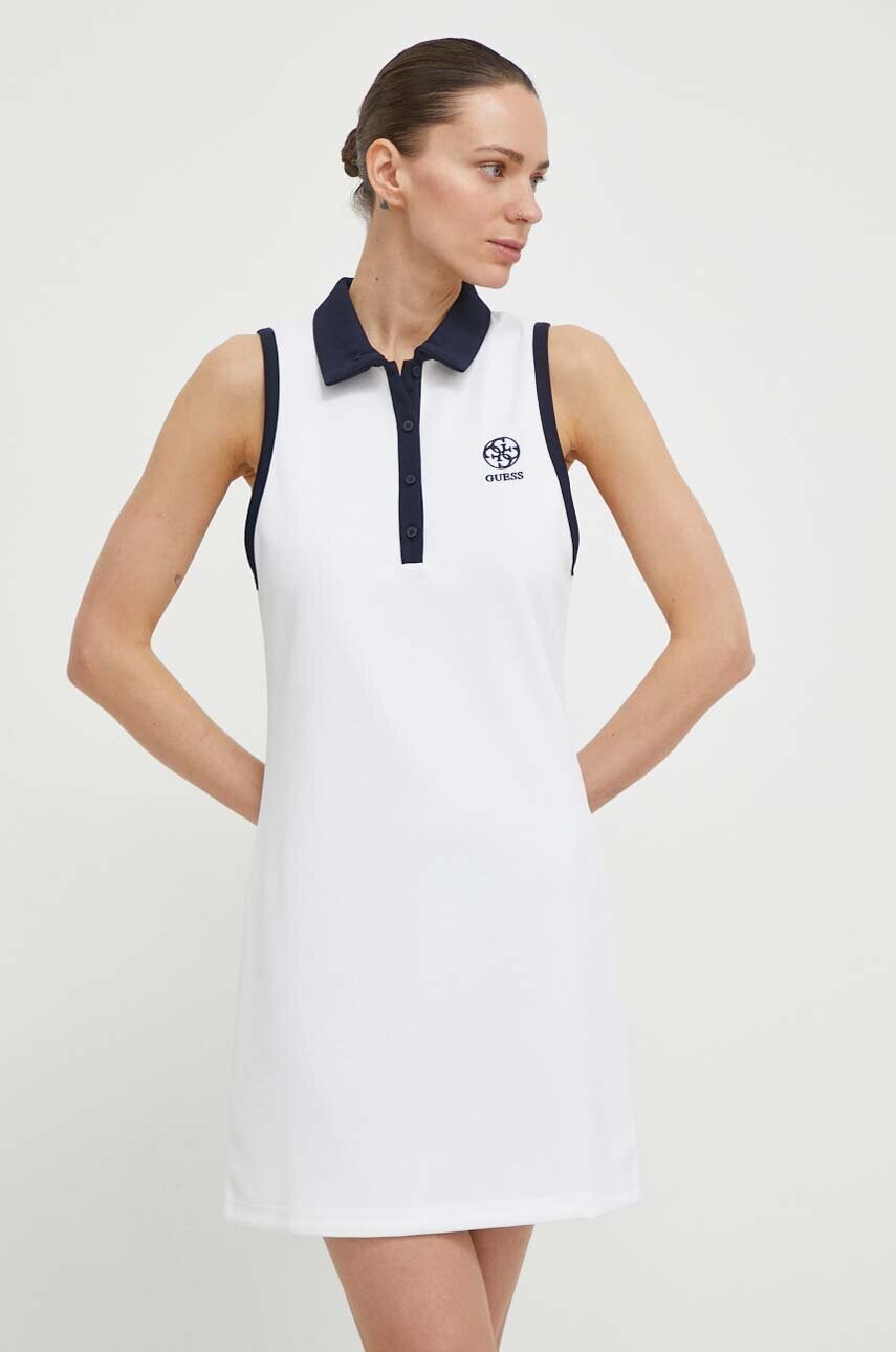Сукня Guess MYLAH колір білий mini облягаюча V4GK02 KBFB2