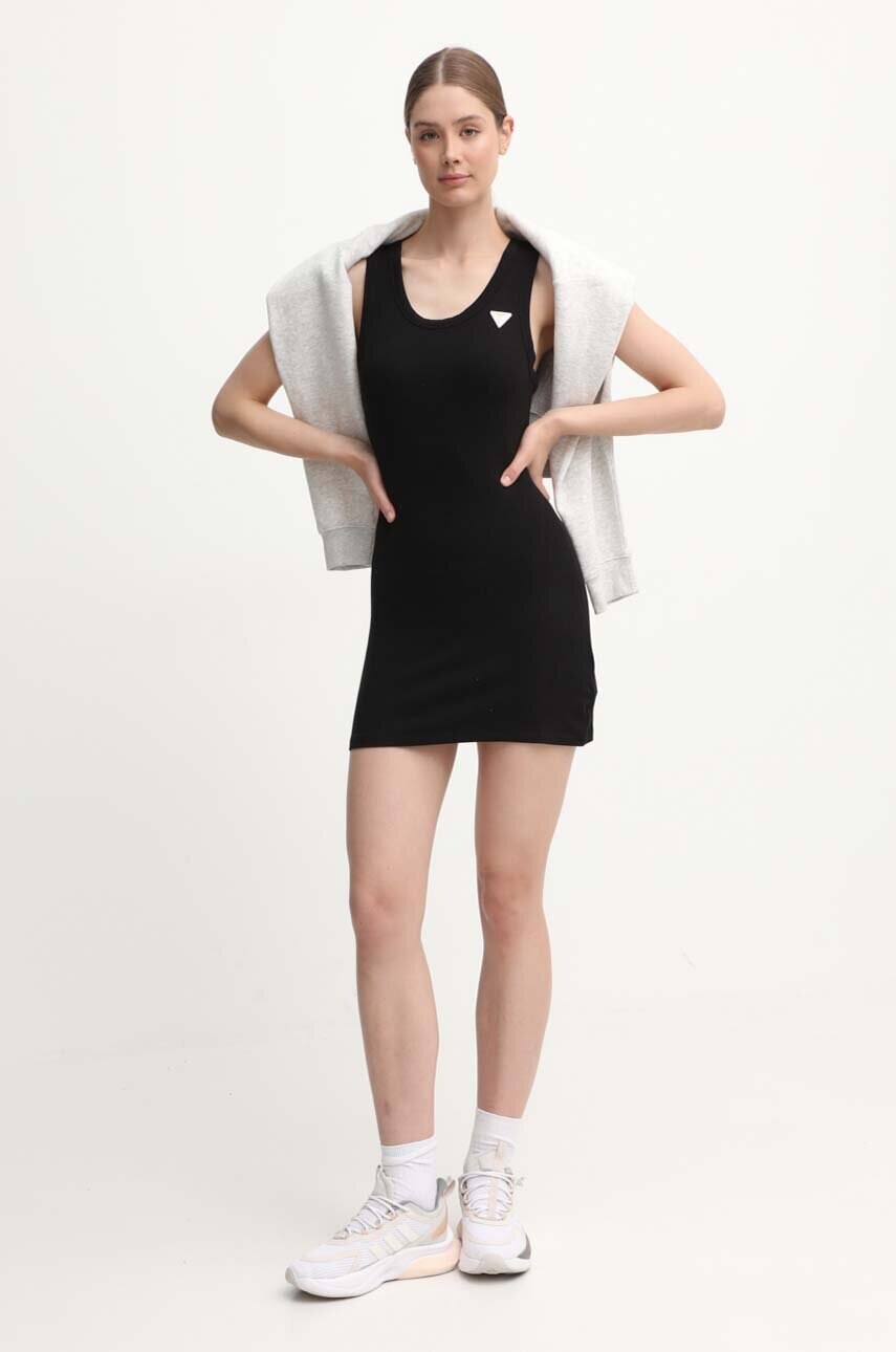 Сукня Guess колір чорний mini облягаюча