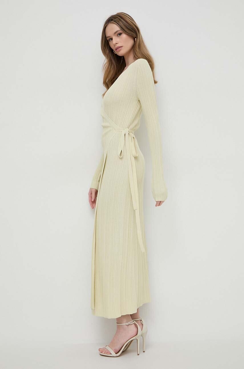 Сукня Ivy Oak колір зелений maxi розкльошена