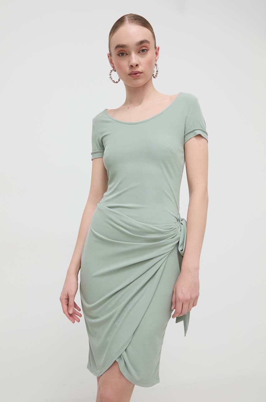 Сукня Guess колір зелений mini розкльошена