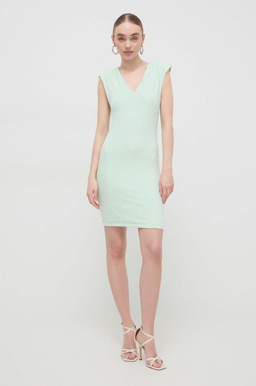 Сукня Guess колір зелений mini пряма