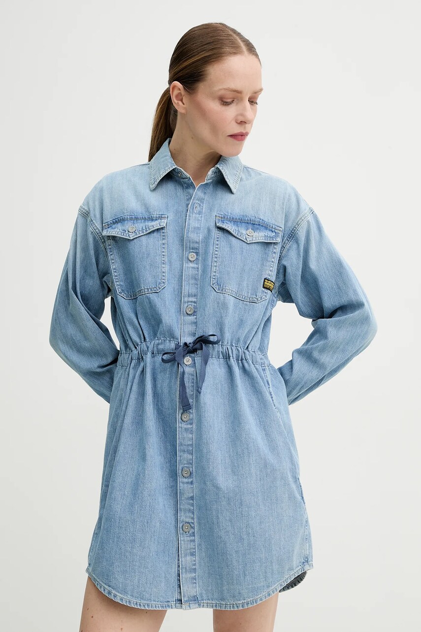 Джинсова сукня G-Star Raw mini пряма