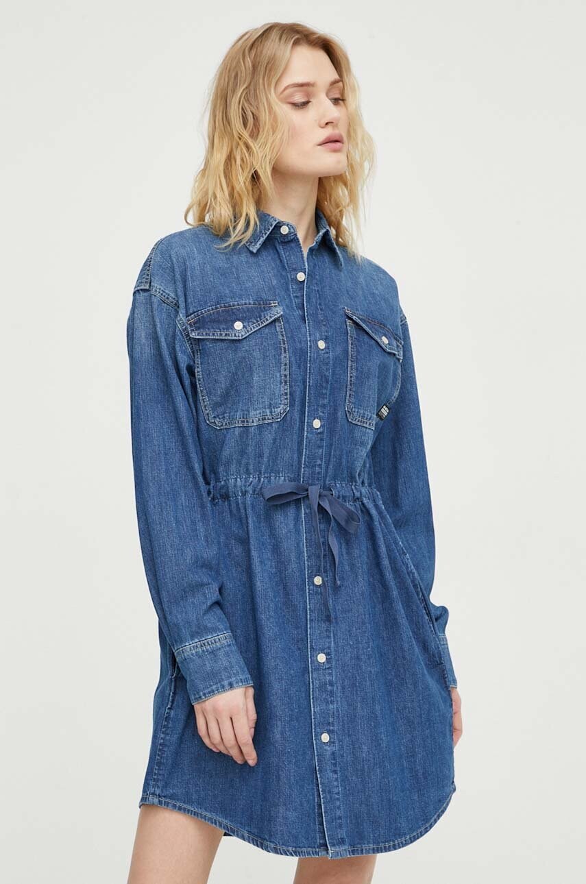 Джинсова сукня G-Star Raw mini пряма