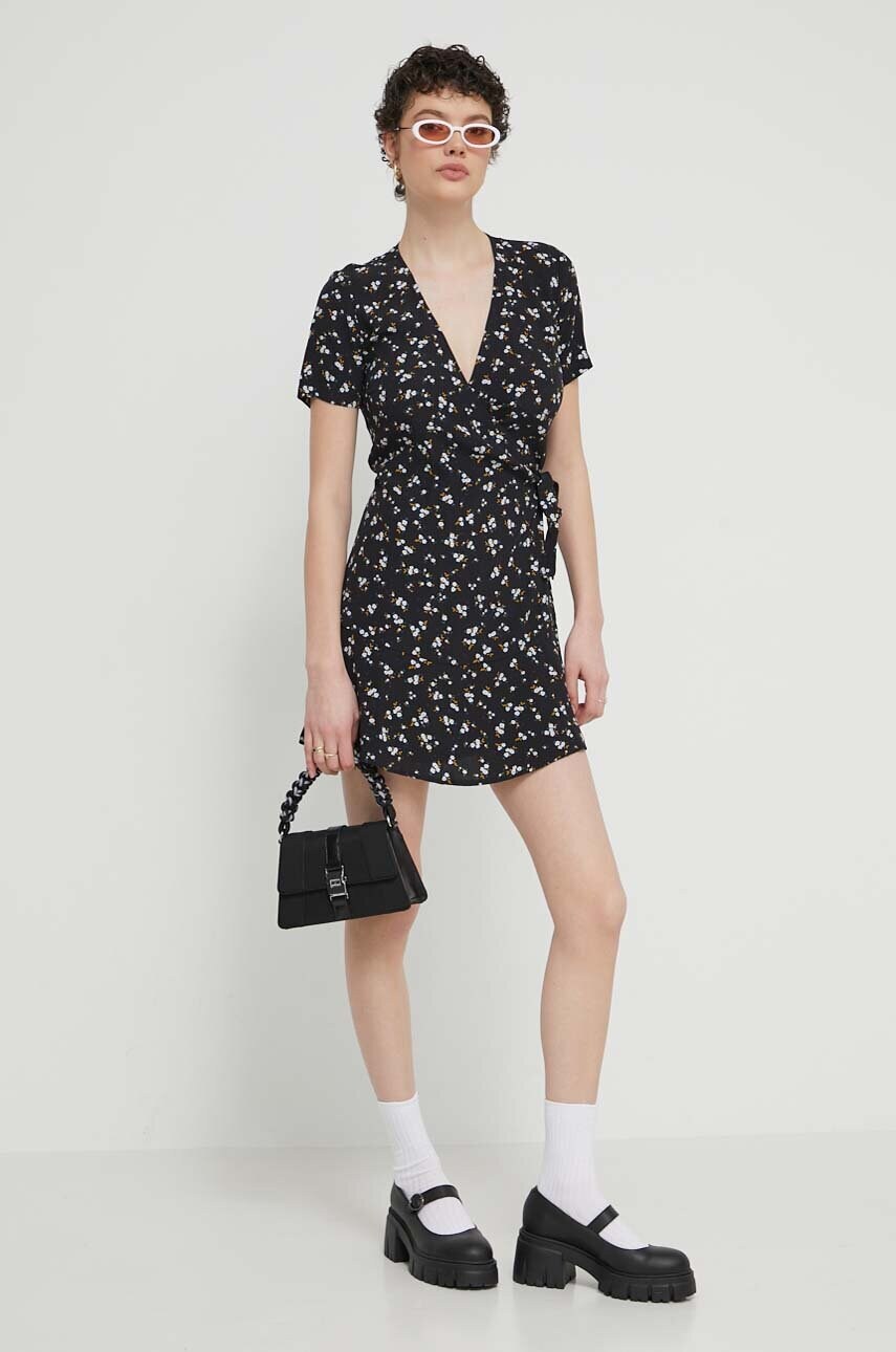 Сукня Tommy Jeans колір чорний mini розкльошена DW0DW17941