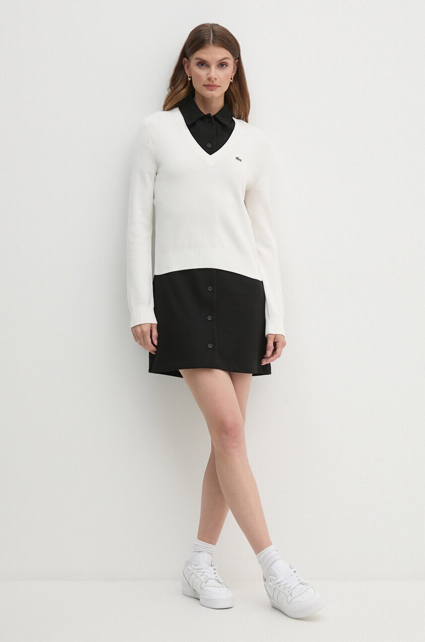 Сукня Lacoste колір чорний mini пряма