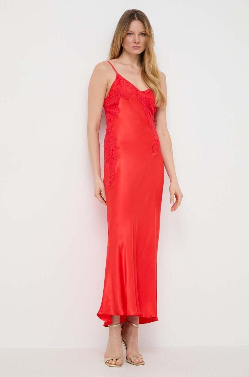 Сукня Bardot AVOCO колір червоний maxi пряма 58550DB