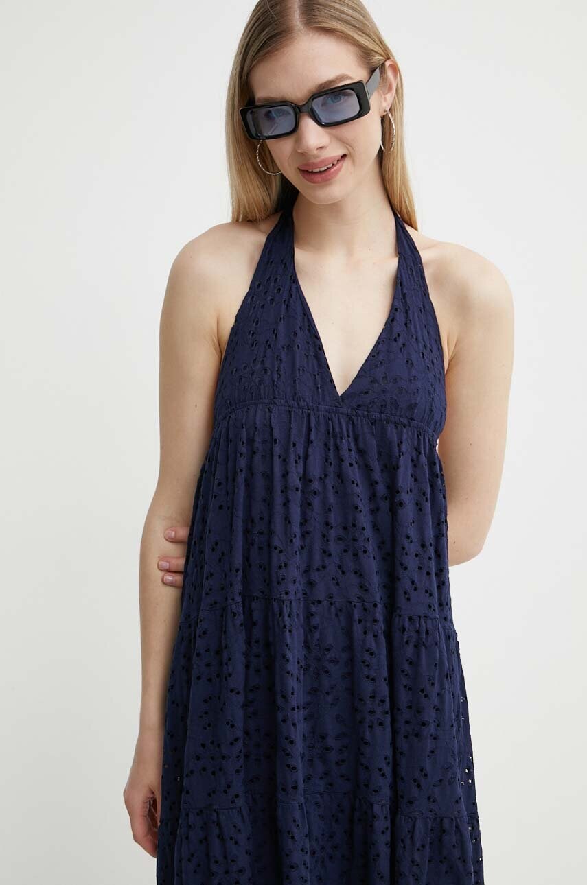 Сукня Desigual TORONTO колір синій maxi розкльошена 24SWVK46