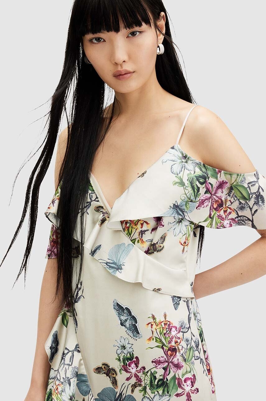 Сукня AllSaints ORION SANIBEL DRESS midi розкльошена WD538Z