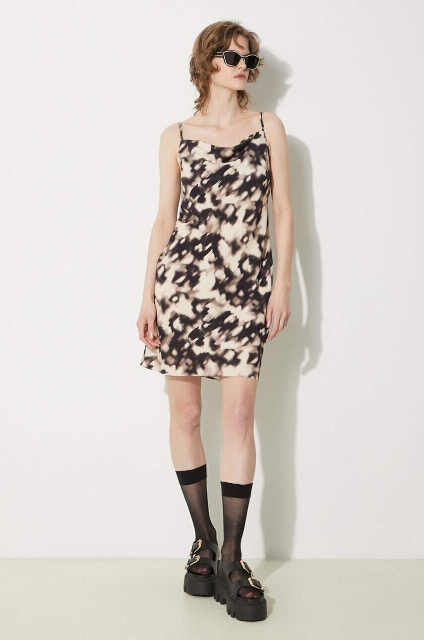 Сукня Samsoe Samsoe Safredericka Dress колір бежевий mini пряма F24100162