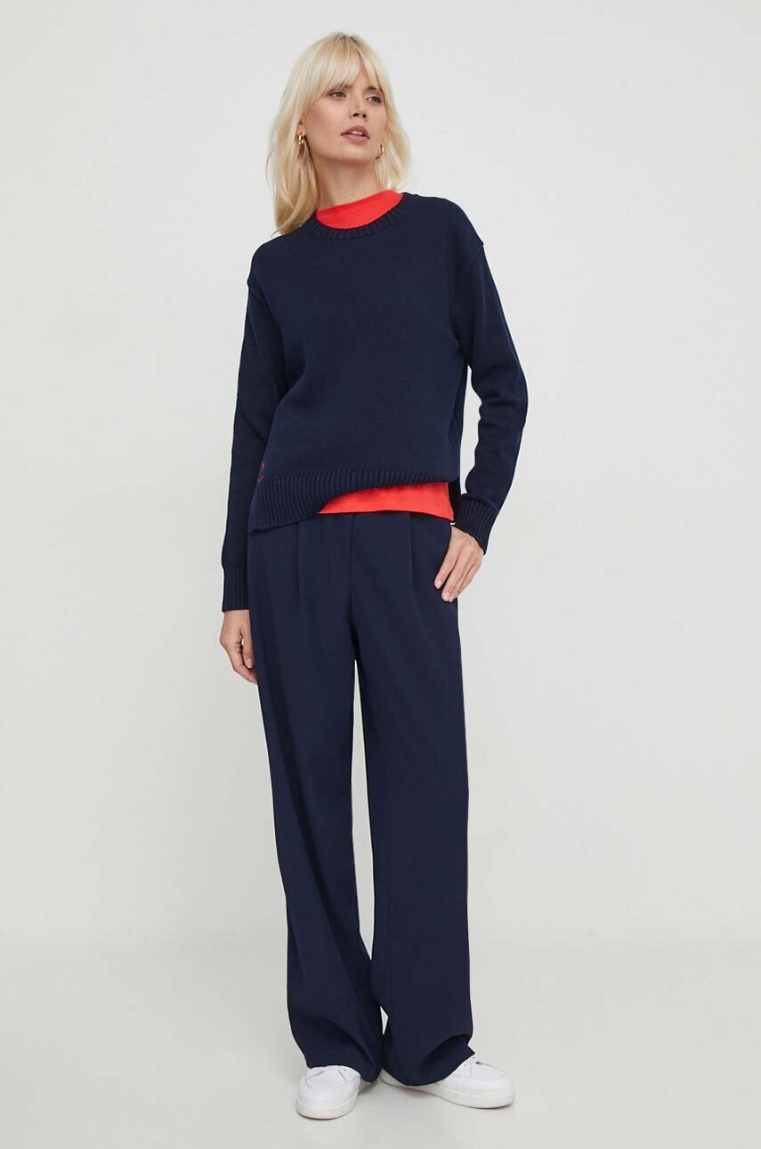 Бавовняний светр Polo Ralph Lauren колір синій легкий