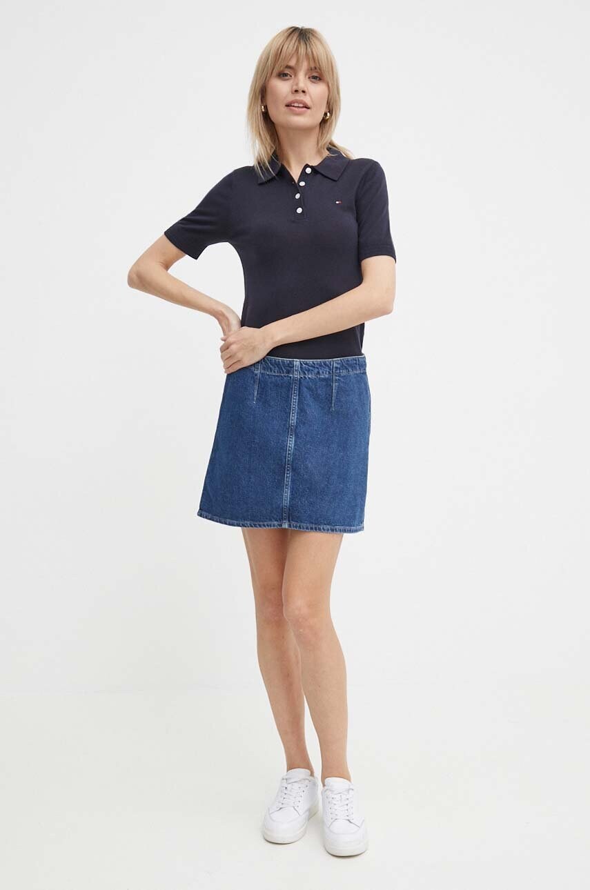 Светр Tommy Hilfiger жіночий колір синій легкий