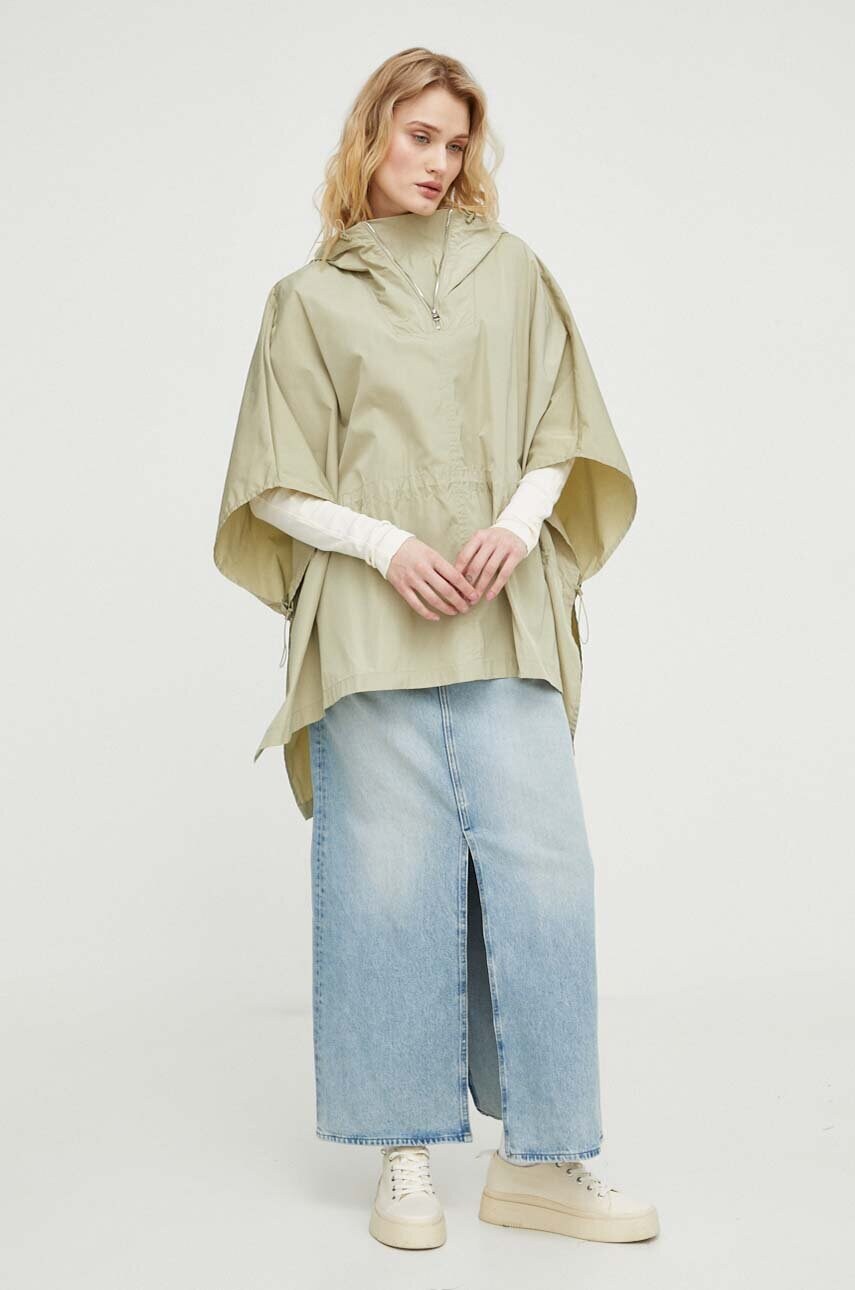 Куртка Marc O'Polo жіноча колір зелений перехідна oversize