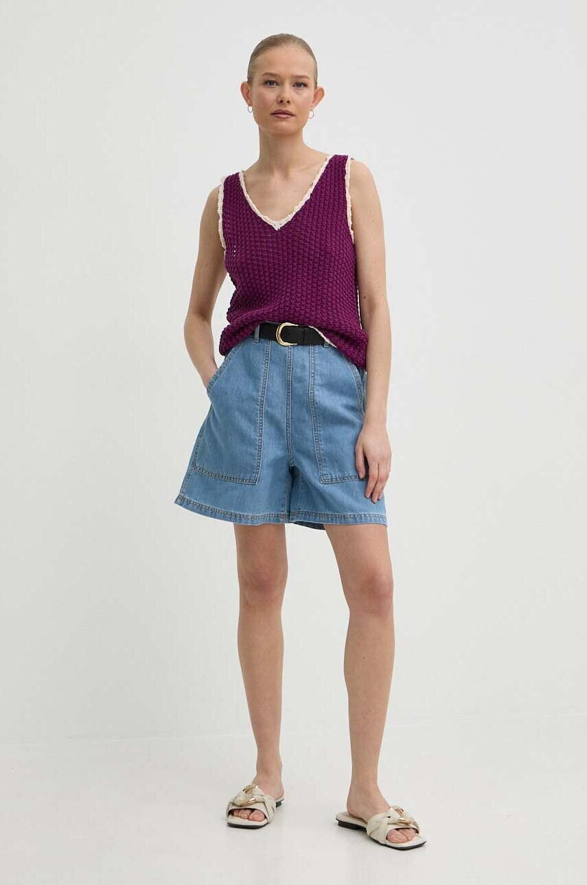 Безрукавка Weekend Max Mara колір фіолетовий 2415361013600