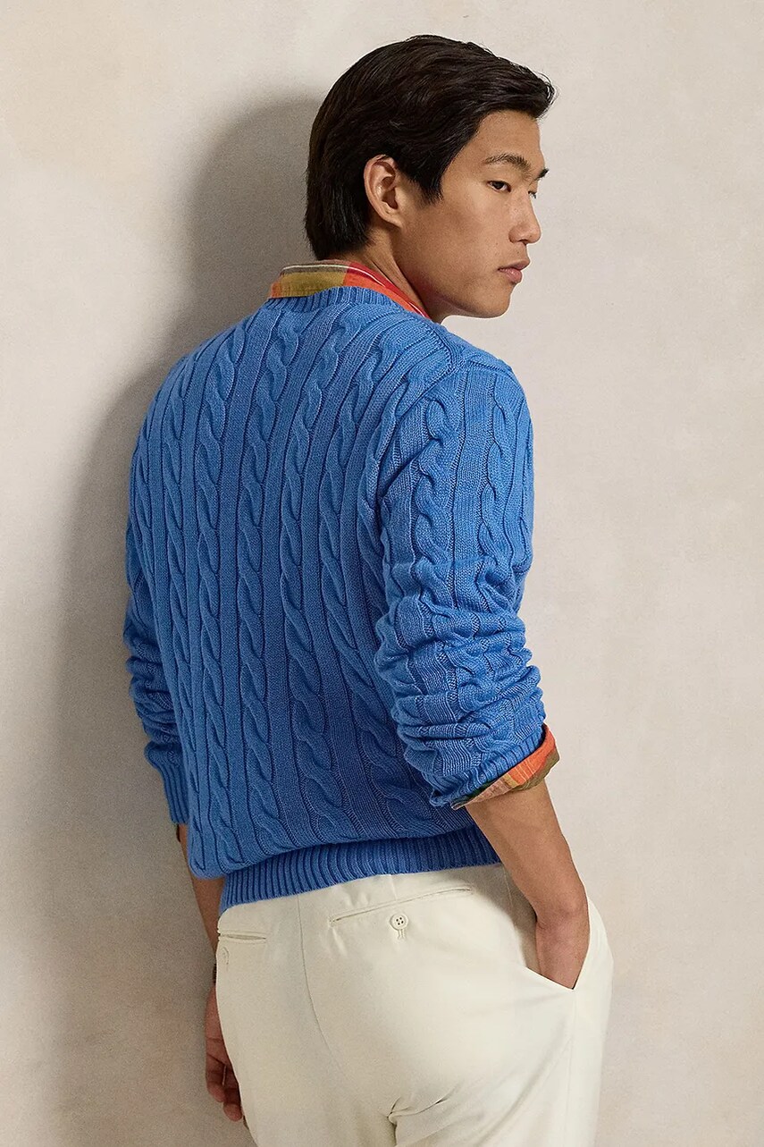 Бавовняний светр Polo Ralph Lauren колір бежевий  710775885