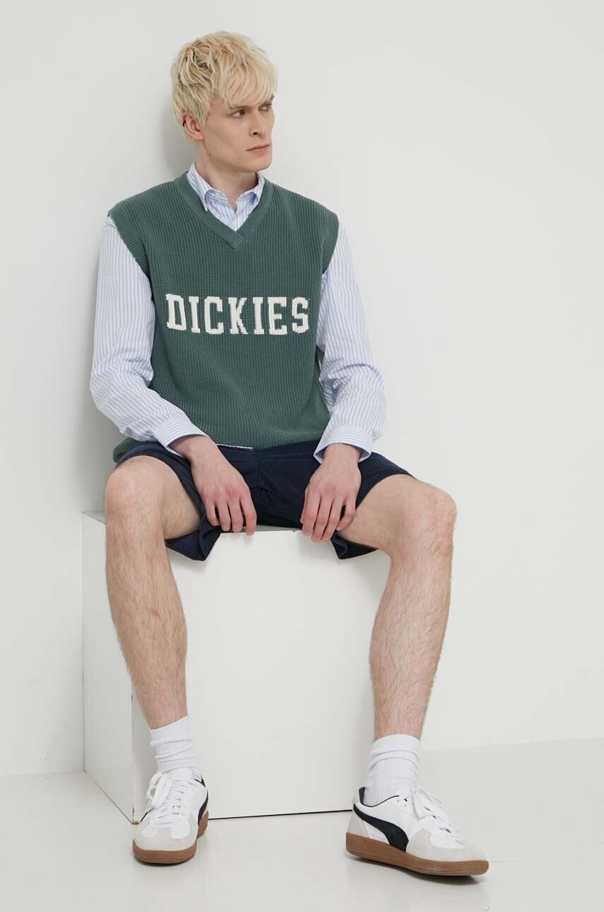 Бавовняна жилетка Dickies MELVERN VEST колір зелений  DK0A4YYP