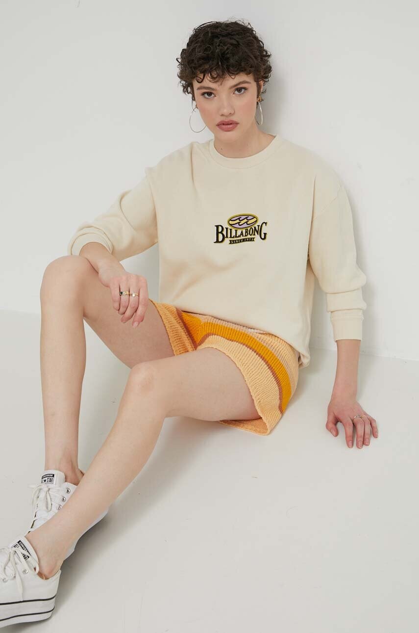 Шорти Billabong Sol Time жіночі колір помаранчевий візерунок висока посадка ABJNS00272