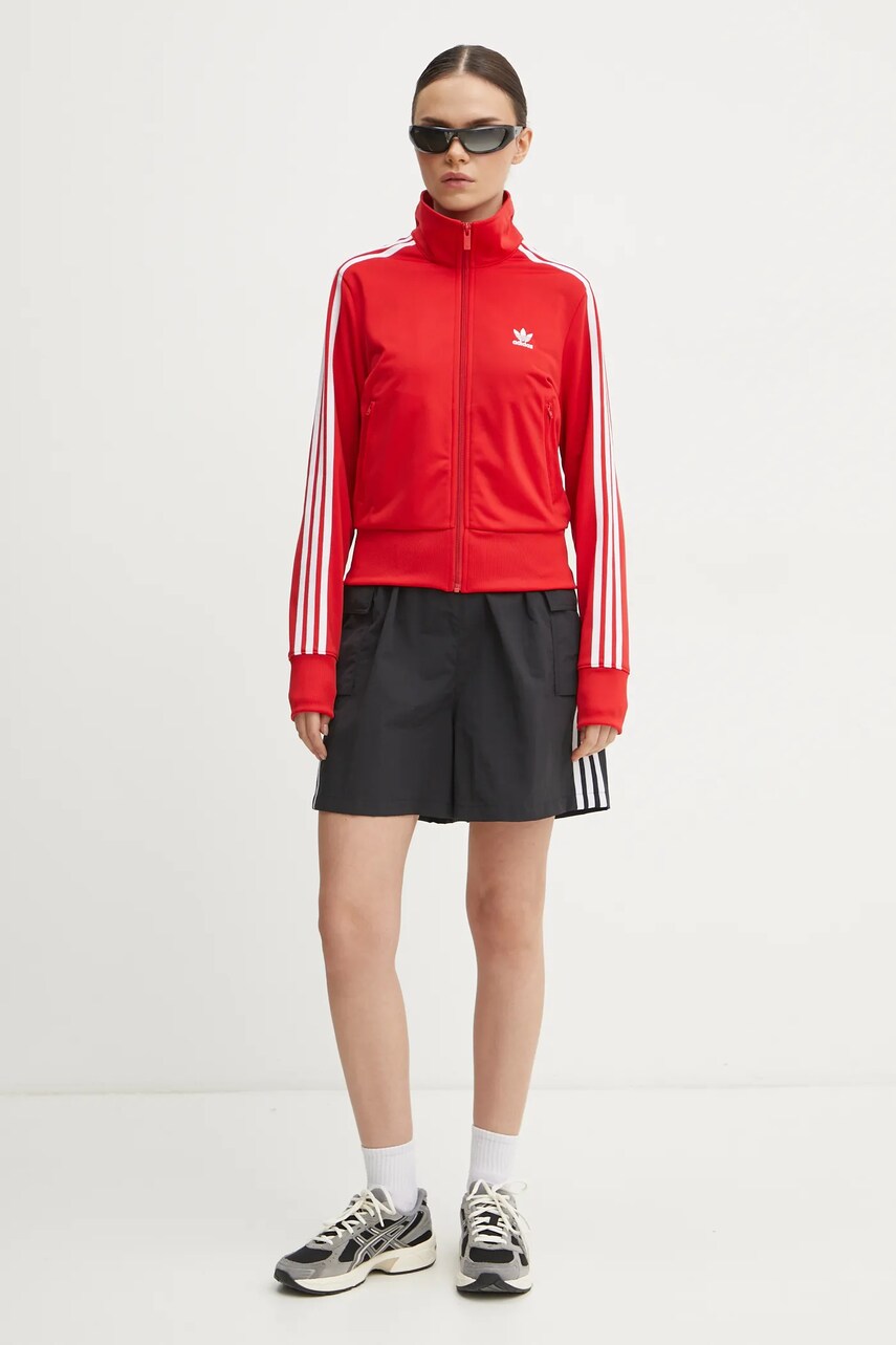 Шорти adidas Originals 3S Cargo Shorts жіночі колір чорний з аплікацією висока посадка JH1077