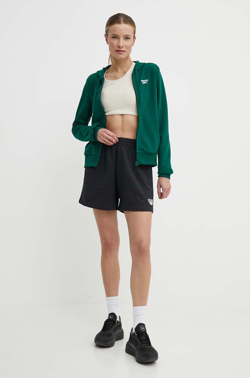 Шорти Reebok Classic Archive Essentials жіночі колір чорний однотонні висока посадка 100075518