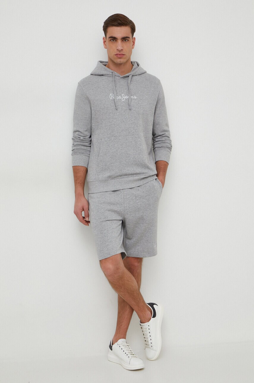 Шорти Pepe Jeans JOE SHORT чоловічі колір сірий меланж PM211646