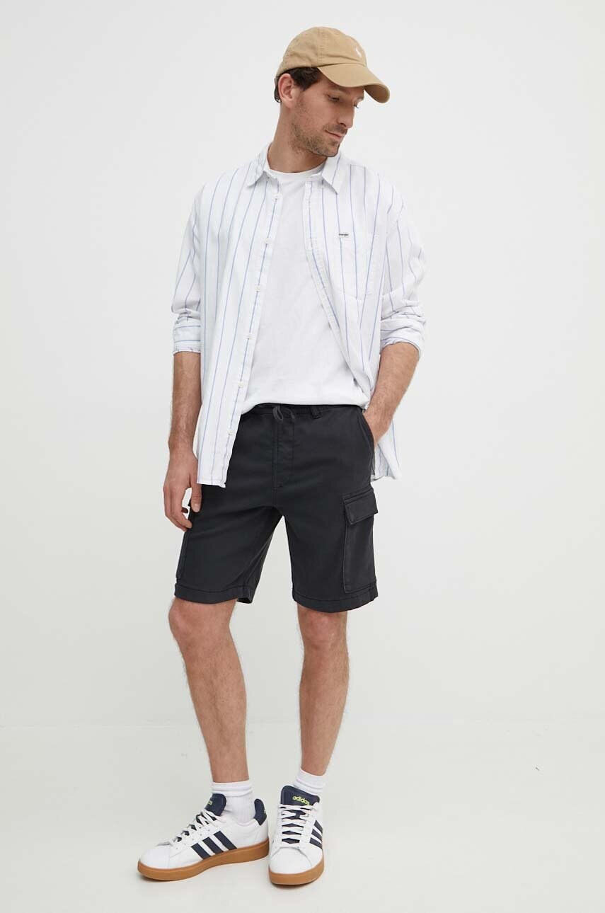 Шорти Pepe Jeans GYMDIGO CARGO SHORT чоловічі колір чорний PM801077
