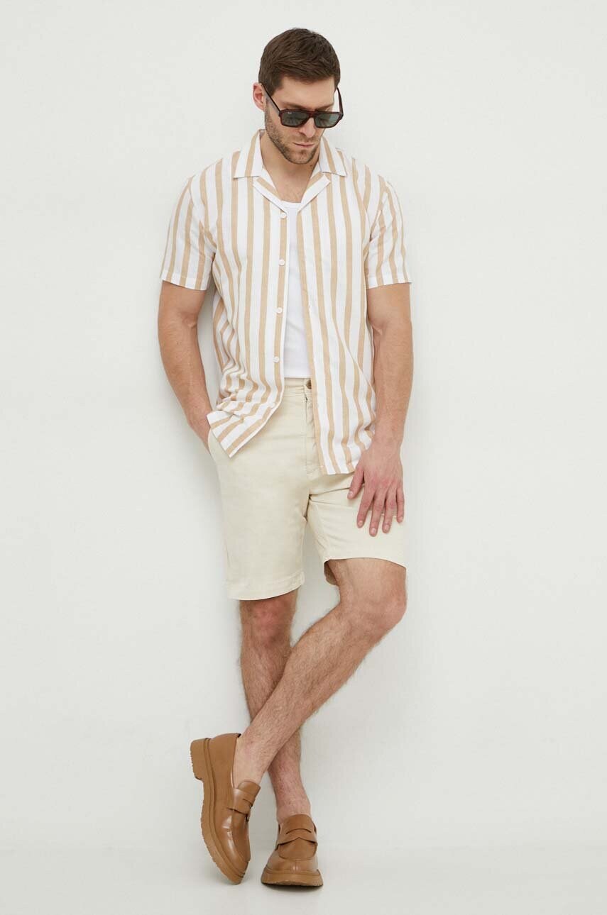 Шорти Pepe Jeans REGULAR CHINO SHORT чоловічі колір бежевий PM801092