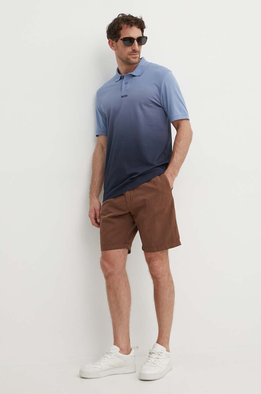Лляні шорти Pepe Jeans RELAXED LINEN SMART SHORTS колір коричневий PM801093