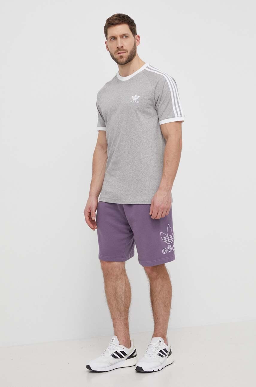 Бавовняні шорти adidas Originals колір фіолетовий IR8003