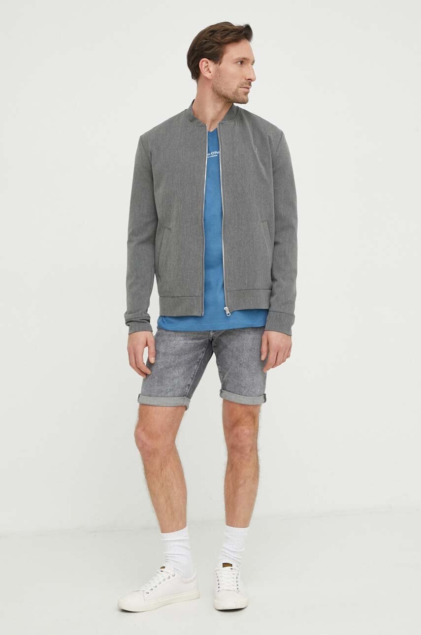 Джинсові шорти G-Star Raw чоловічі колір сірий