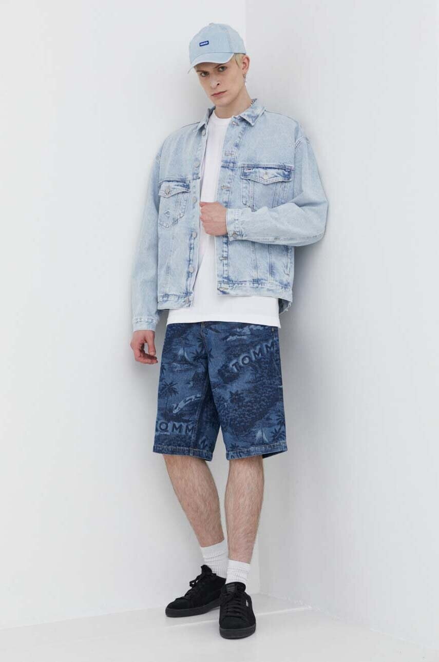 Джинсові шорти Tommy Jeans чоловічі колір синій