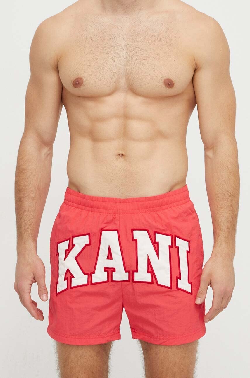 Купальні шорти Karl Kani чоловічі колір червоний