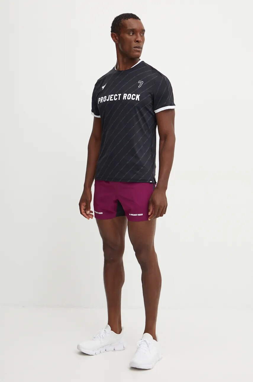 Шорти для тренувань Under Armour Project Rock колір фіолетовий