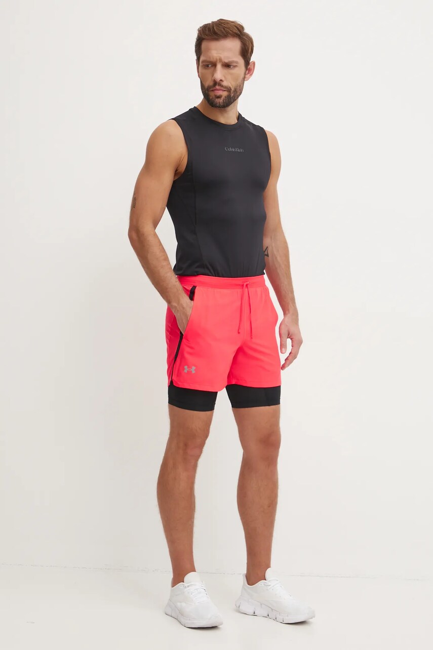 Шорти для бігу Under Armour Launch колір червоний