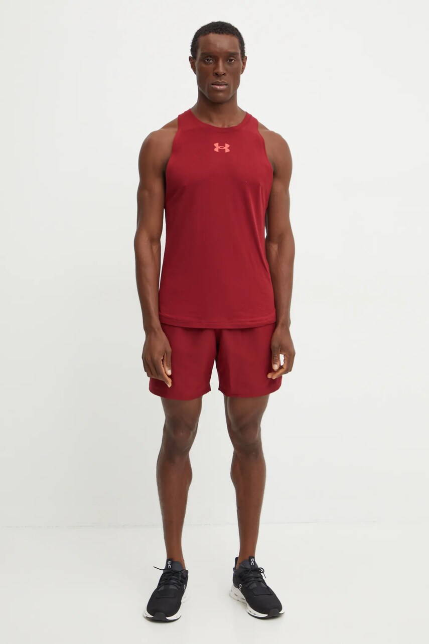 Шорти для тренувань Under Armour Tech колір бордовий 1383356