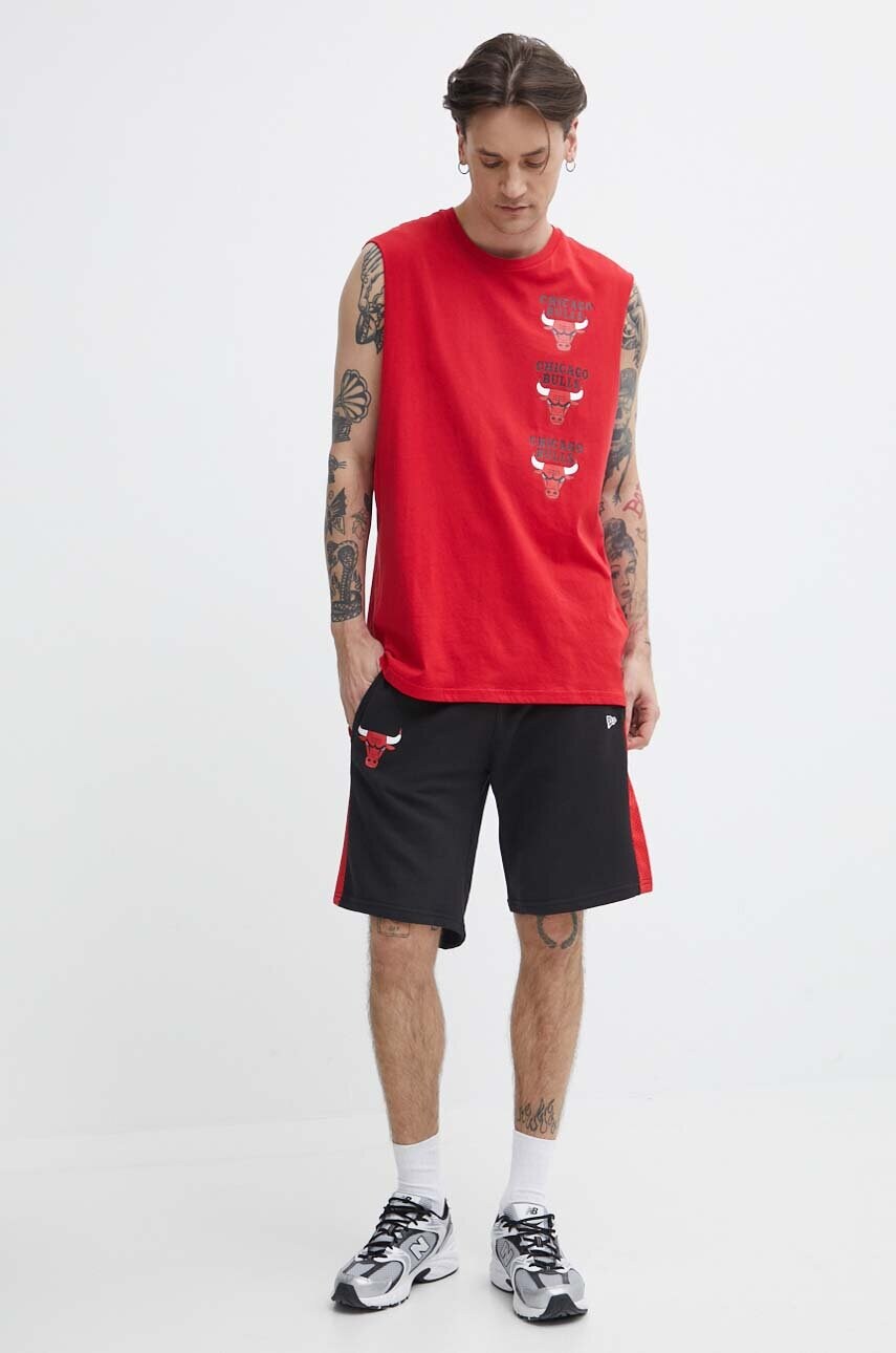 Шорти New Era чоловічі колір чорний CHICAGO BULLS