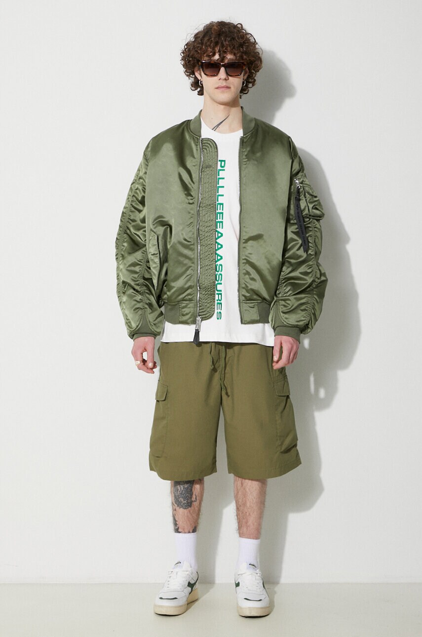 Шорти Universal Works Parachute Short чоловічі колір зелений 30159.OLIVE