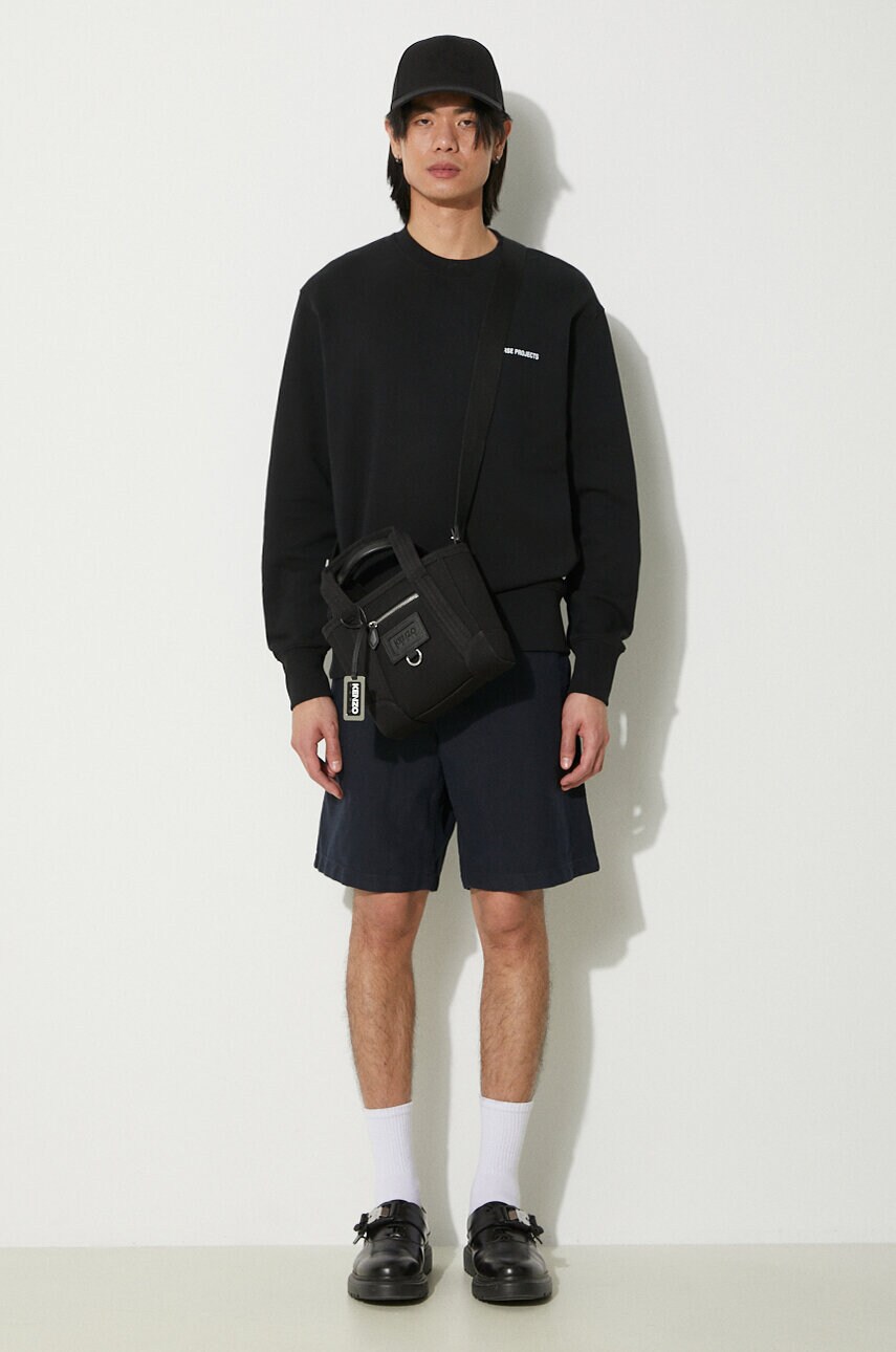 Шорти з домішкою льону Norse Projects Ezra Relaxed Cotton колір синій N35.0614.7004