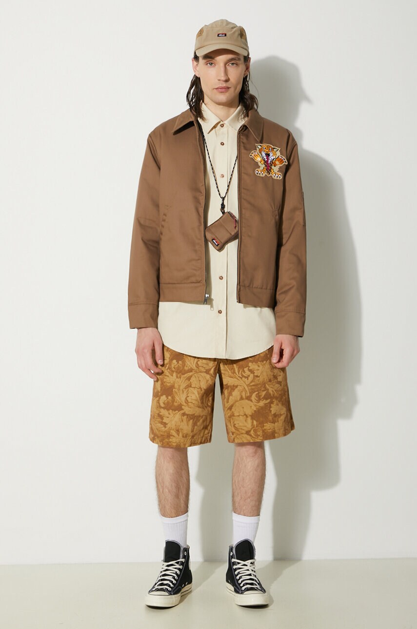Бавовняні шорти thisisneverthat Beach Short колір жовтий TN241WSOKS01