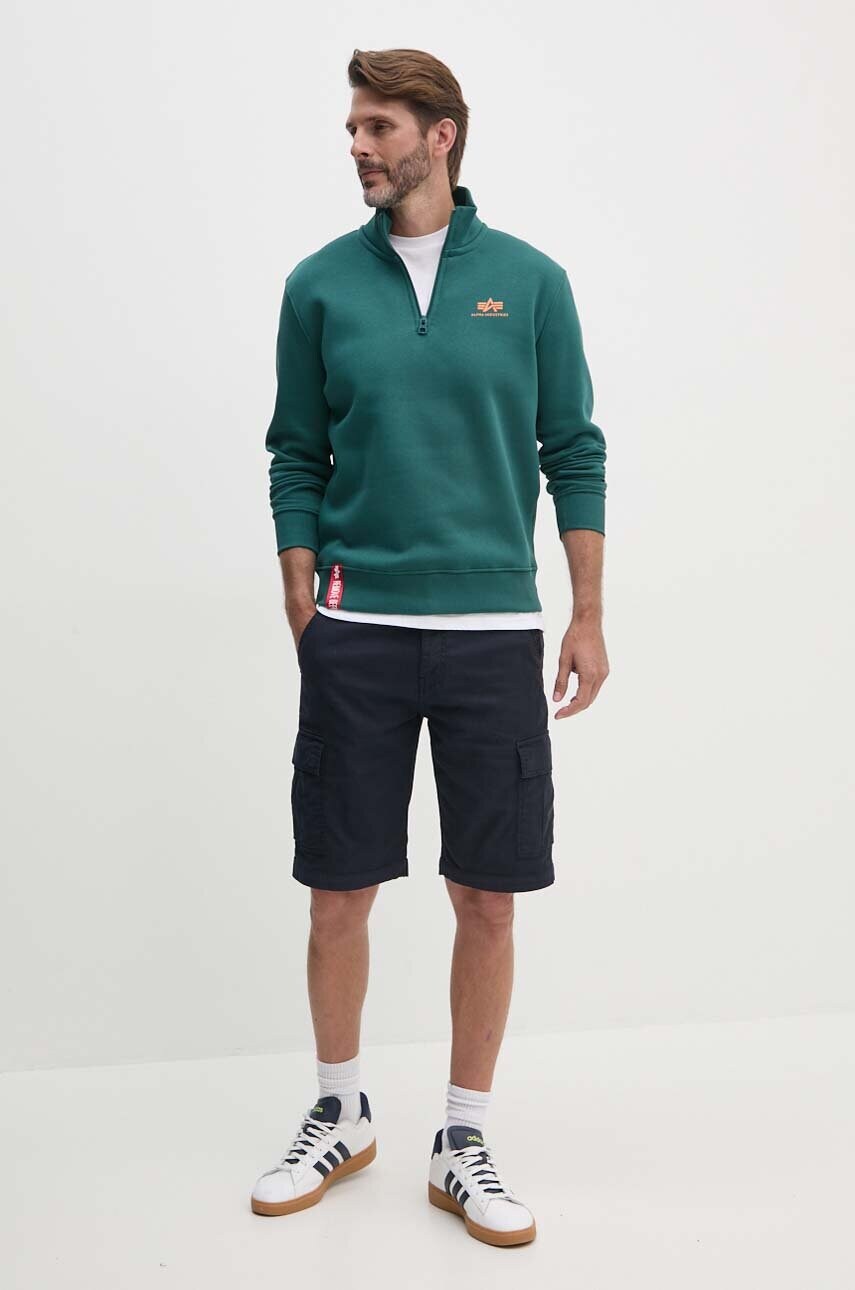 Шорти з домішкою льону Guess колір синій M4GD17 WFBXA