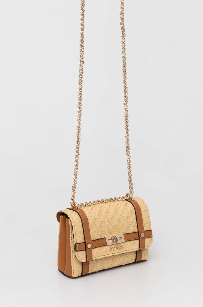 Сумочка Guess колір бежевий
