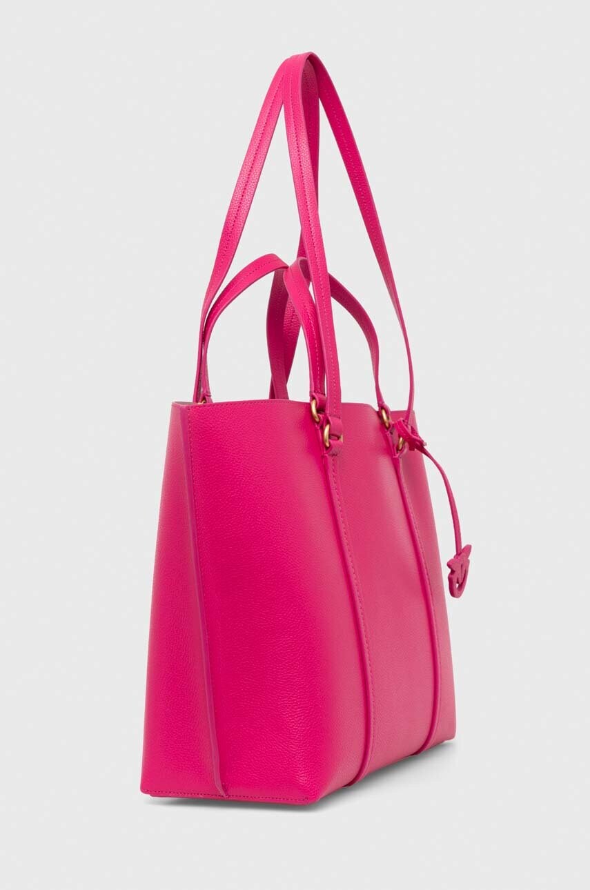 Шкіряна сумочка Pinko колір рожевий 102832 A1LF
