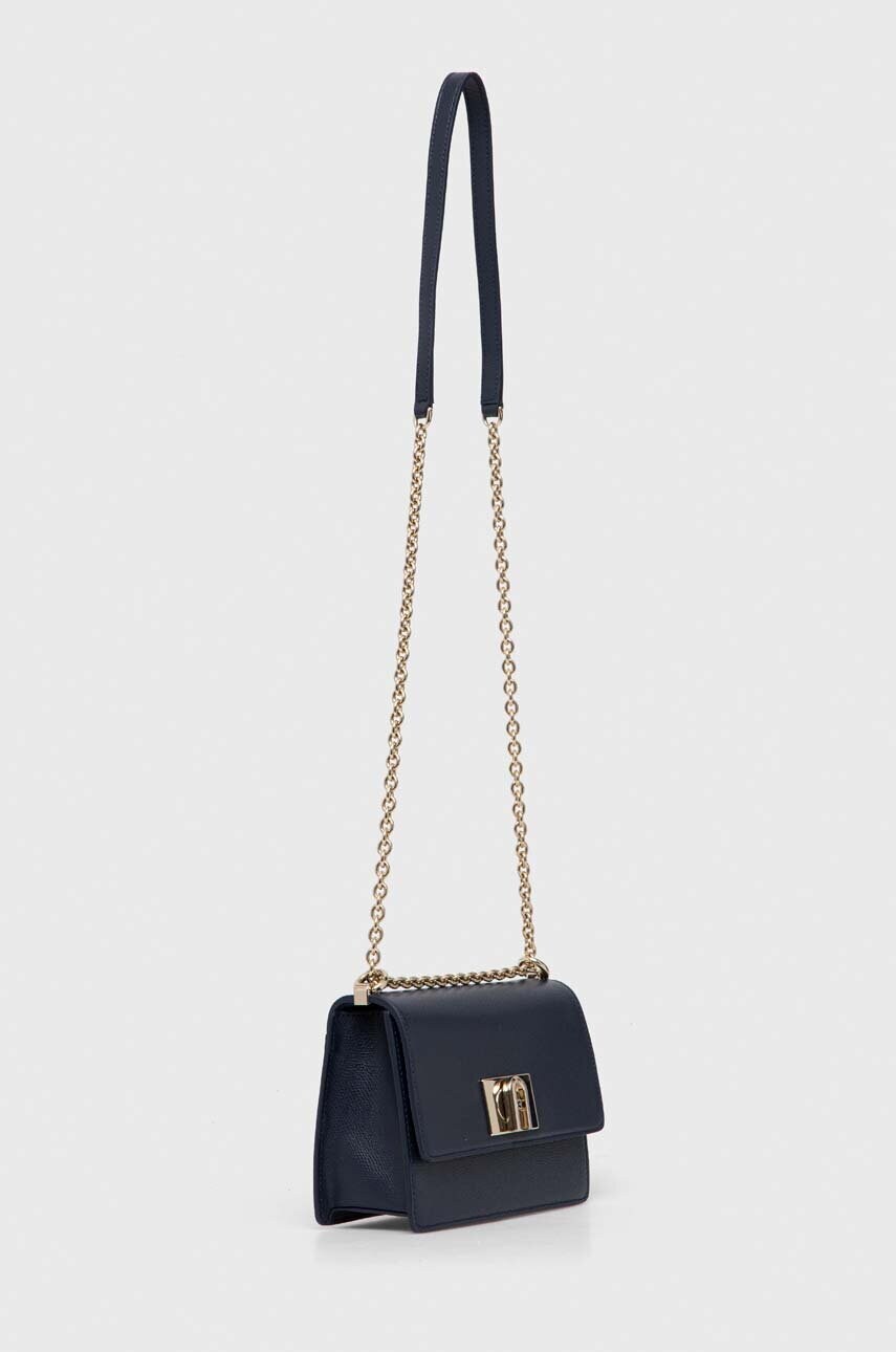 Шкіряна сумочка Furla колір синій