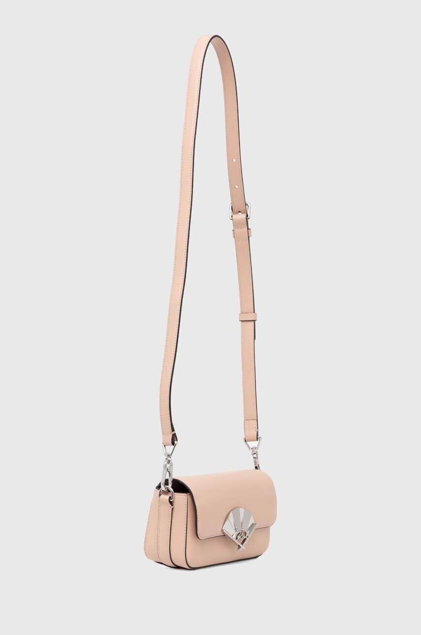 Шкіряна сумочка Karl Lagerfeld колір червоний